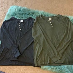 2-PINK long sleeve shirts